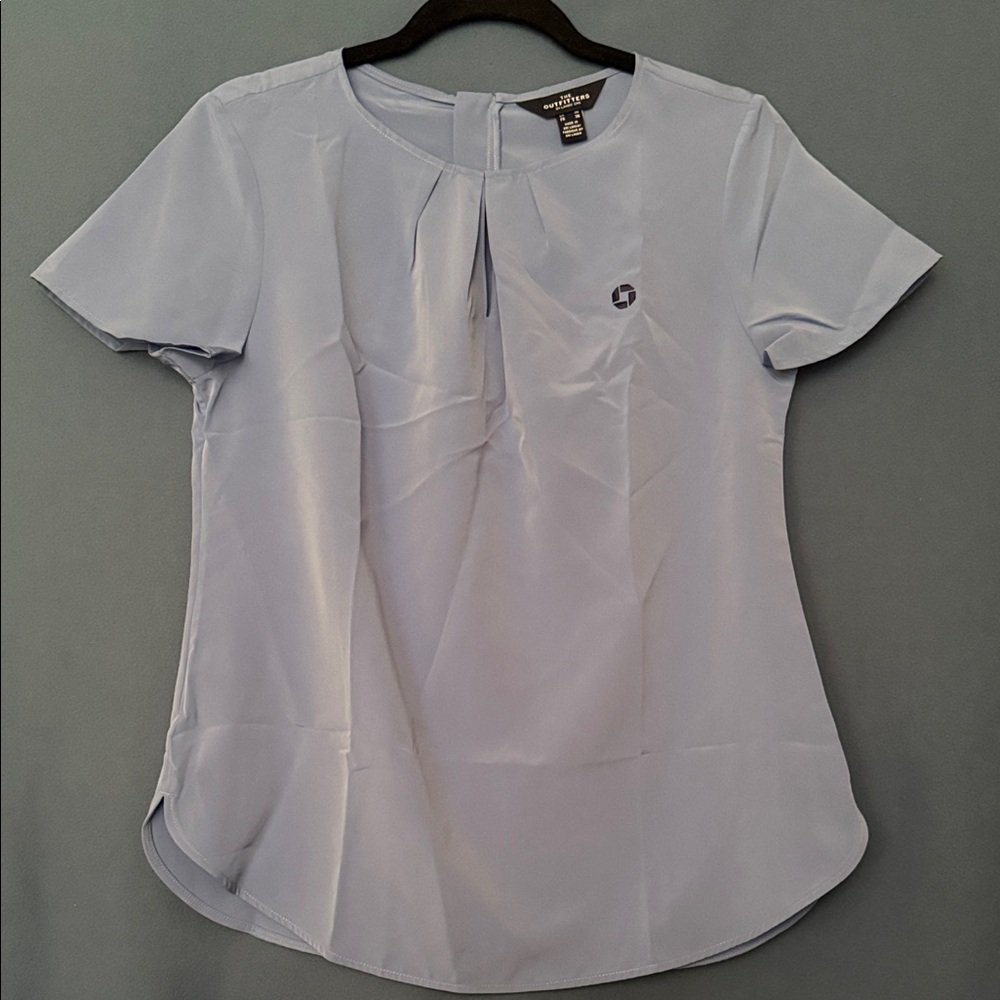 Women's Light Blue Short Sleeve Top Chase Uniform Size 6 New